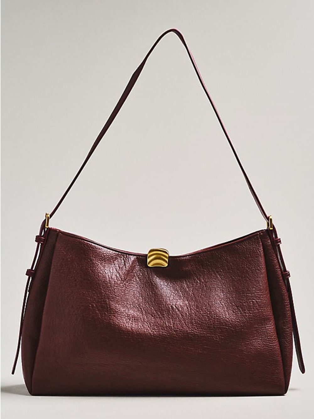 Anthropologie Foldover Slouchy Buckle Shoulder Bag